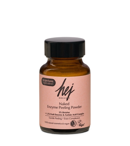 HEJ ORGANIC NAKED – Peeling enzimatic pudră cu enzime din ananas, zinc și acid azelaic 30g