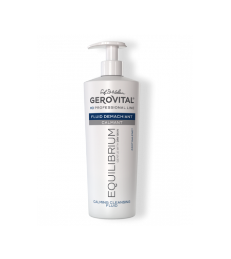 Gerovital H3 Equilibrium - Fluid Demachiant Calmant cu Ulei de Măsline pentru Ten Uscat sau Sensibil 500 ml