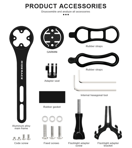 Suport gps Garmin si camera gopro pentru bicicleta cu ghidon aero