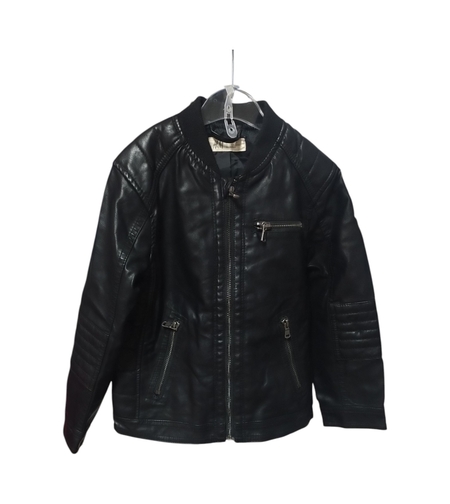 Jachetă Biker din Piele Ecologică H&M cu Detalii Matlasate – Mărimea 116 (6 ani) | Second Hand