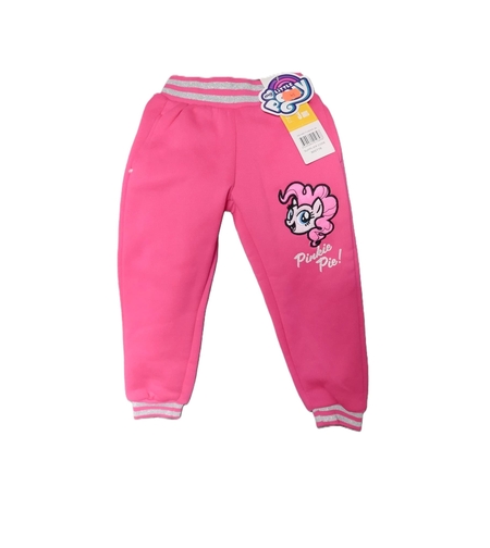 Pantaloni de trening vătuiți fucsia My Little Pony cu aplicație cusută și glitter, mărimea 98 (3 ani) - Calitate Extra
