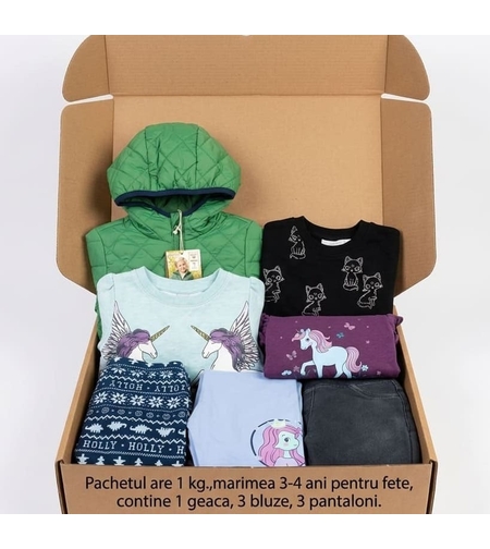 Lot Toamnă-Iarnă Fetiță 3-4 ani (Mărime 104 cm) – 6 Piese de Brand (H&M, C&A, Dopodopo) + GEACĂ NOUĂ Lily & Dan