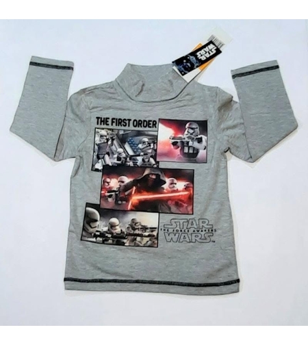 Helancă Băieți Gri Star Wars - Bluză cu Guler Înalt The First Order