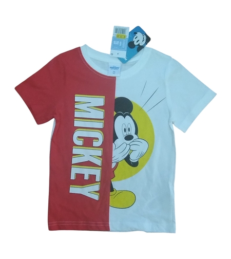Tricou Mickey Mouse rosu si galben
