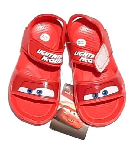 Sandale Băieți Roșii Disney Cars - Saboți Plajă și Piscină Fulger McQueen