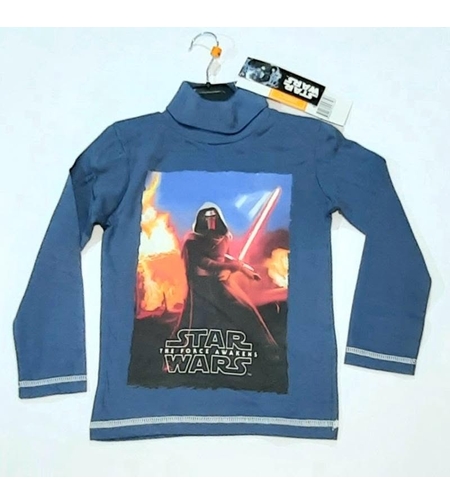 Helancă Băieți Albastră Star Wars - Bluza cu Guler Înalt Kylo Ren