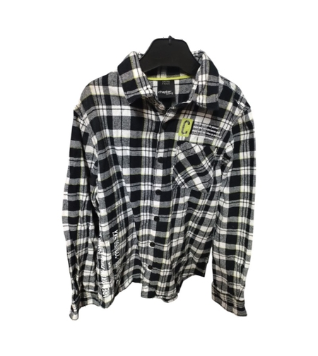 Cămașă în Carouri din Bumbac Stil Flanel Chapter Young (C&A) — Mărime 134-140 (8-9 ani) — Second Hand Stare Excelentă