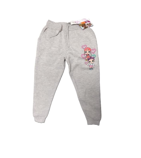 Pantaloni de trening vătuiți gri L.O.L. Surprise pentru fetițe, mărimea 104 (4 ani) - Calitate Extra