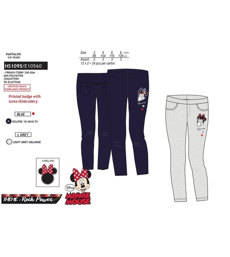 Pantaloni Minnie Mouse Bleumarin