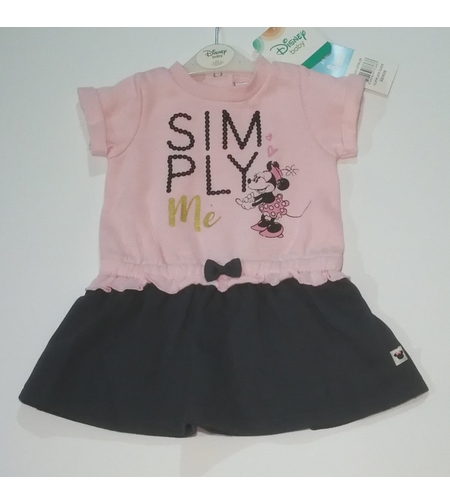 Rochie Minnie Mouse din Molton cu imprimeu