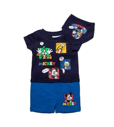 Set de vară pentru bebeluși și băieței (3 piese)Disney Bebe baiat