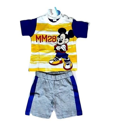 Compleu de Vară Băieți Mickey Mouse Disney – Tricou și Pantaloni Scurți – Nou cu Etichetă
