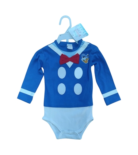 Body Disney baby albastru cu papion roșu