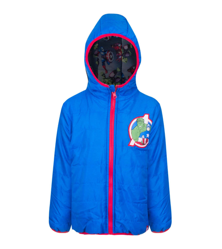 Geaca Marvel Avengers albastra cu doua fete