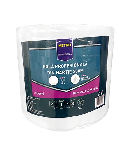 Metro Professional Prosop de bucatarie 1 rola, 2 straturi, 300 m
