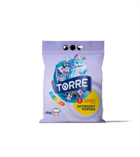Detergent pudra pentru rufe albe si colorate, cu parfum de lavanda si liliac
