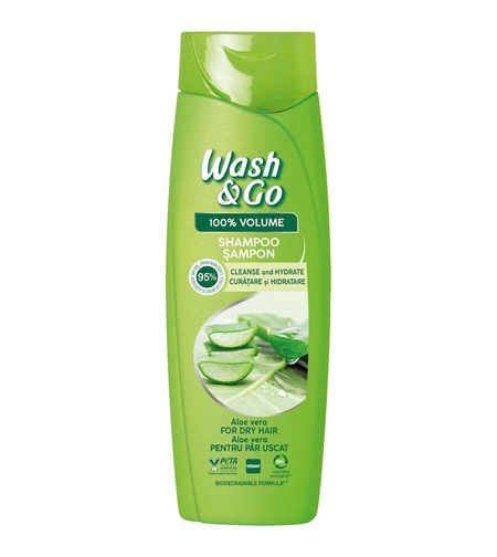 Sampon Wash&Go cu extract de Aloe Vera, 360 ml