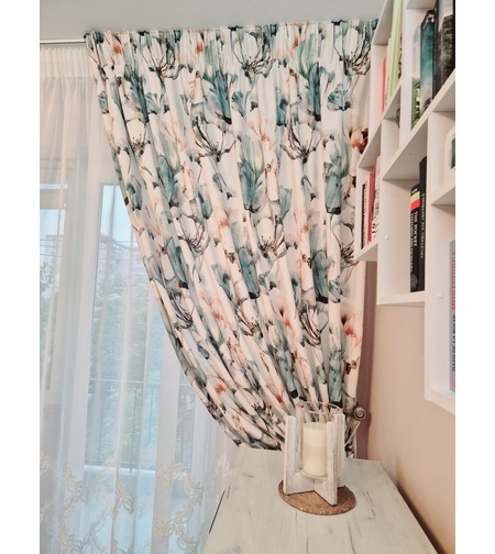 Draperie Emerald și perdea Zelda