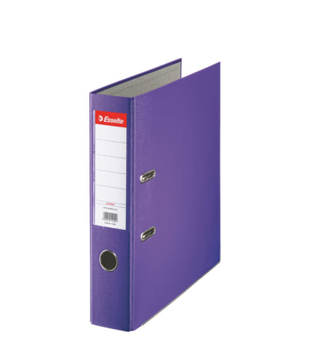 Biblioraft Esselte Economy, PP, partial reciclat, FSC, A4, 75 mm, mov