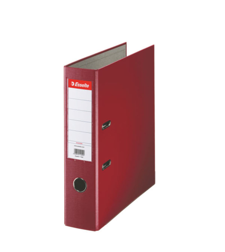 Biblioraft Esselte Economy, PP, partial reciclat, FSC, A4, 75 mm, visiniu