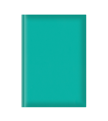 Agenda A5, nedatata, hartie offset alb, turcoaz
