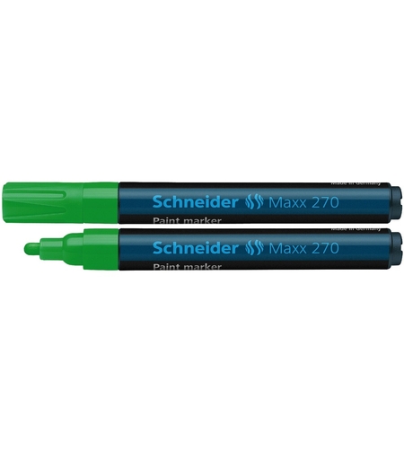 Marker cu vopsea SCHNEIDER Maxx 270, varf rotund 1-3mm - verde