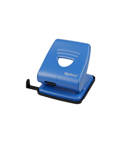 Perforator metalic, 30 coli, Optima Premium MP30 - albastru