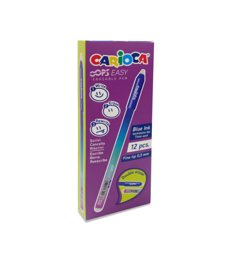 Pix cu radiera CARIOCA Oops Easy, albastru
