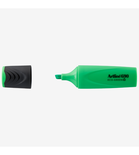 Textmarker ARTLINE 690 Eco Green, varf tesit 1.0-4.0mm