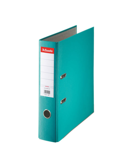 Biblioraft Esselte Economy, PP, partial reciclat, FSC, A4, 75 mm, turcoaz