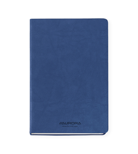 Caiet A5, 192 file - hartie FSC 80gsm, coperta soft-touch albastru, AURORA Capri - dictando