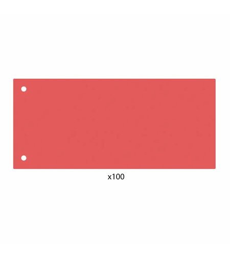 Separatoare PP pentru biblioraft, 160 microni 105 x 240mm, 100/set, rosii