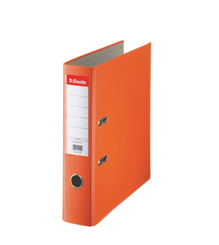 Biblioraft Esselte Economy, PP, partial reciclat, FSC, A4, 75 mm, portocaliu
