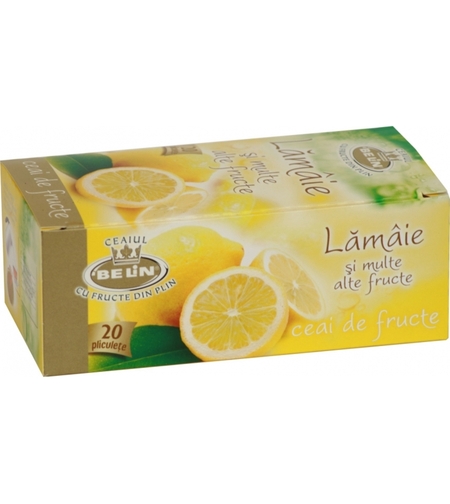 Ceai Belin lamaie si alte fructe, 20 pliculete