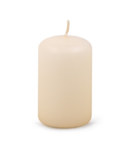 Lumanare pilon, 50 x 80mm, DONAU Home - crem