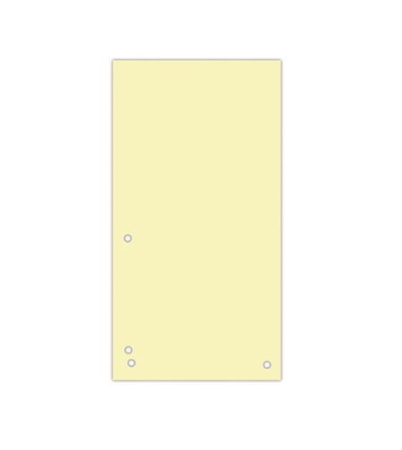 Separatoare carton pentru biblioraft, 190 g/mp, 105 x 235mm, 100/set, DONAU Duo - galben