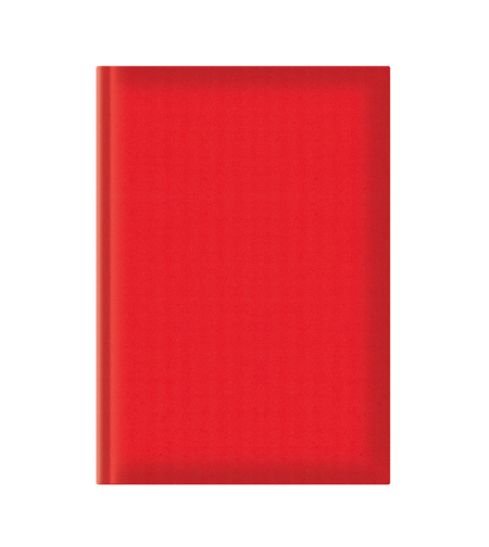 Agenda A5, nedatata, hartie offset alb, rosu