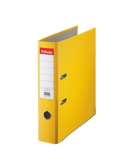 Biblioraft Esselte Economy, PP, partial reciclat, FSC, A4, 75 mm, galben