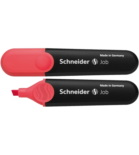 Textmarker SCHNEIDER Job, varf tesit 1+5mm - rosu