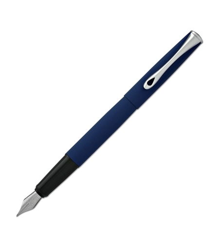 Stilou DIPLOMAT Esteem, cu penita M, din otel inoxidabil - lapis blue