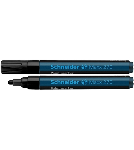 Marker cu vopsea SCHNEIDER Maxx 270, varf rotund 1-3mm - negru