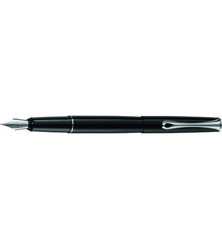 Stilou DIPLOMAT Esteem, cu penita B, din otel inoxidabil - black lacquer
