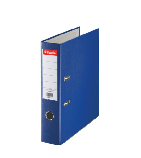 Biblioraft Esselte Economy, PP, partial reciclat, FSC, A4, 75 mm, albastru