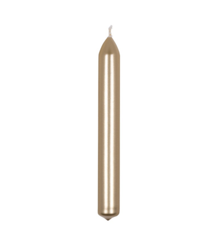 Lumanari pentru cina, lacuite, 20 x 170mm, 10 buc/set, DONAU Home - aurii