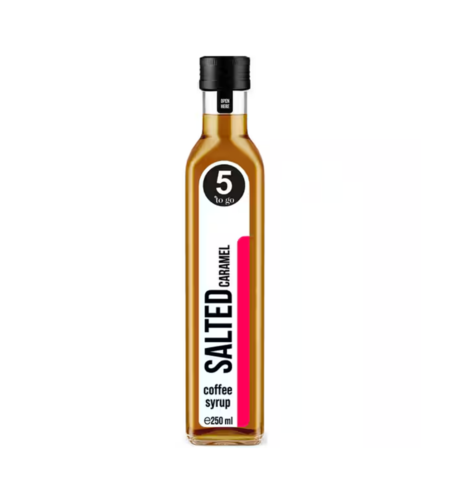Sirop cafea 5 TO GO caramel sarat, 0.25l