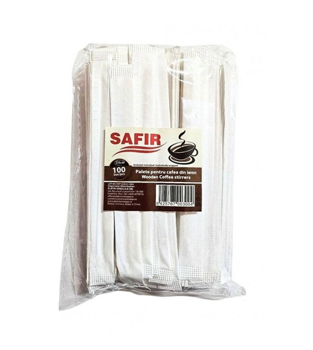 Paletine cafea lemn ambalate individual,11 cm, 100buc/set