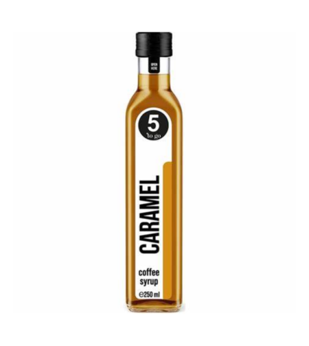 Sirop cafea 5 TO GO caramel, 0.25l