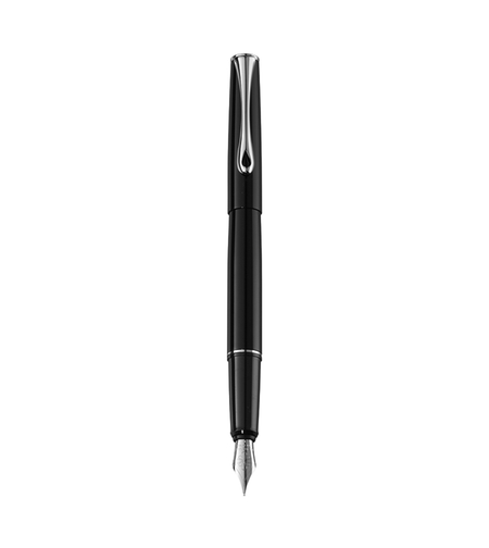 Stilou DIPLOMAT Esteem, cu penita M, din otel inoxidabil - black lacquer
