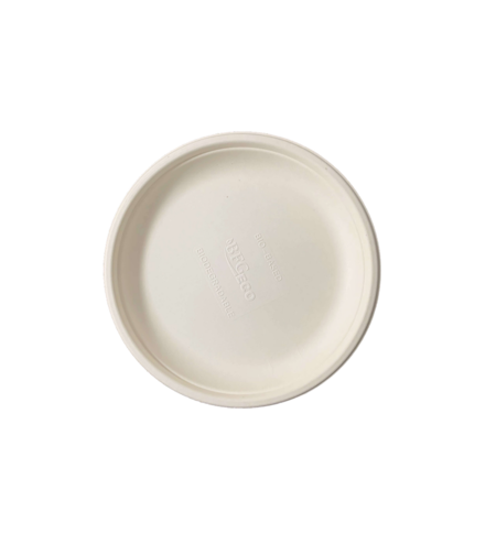 Farfurii rotunde trestie de zahar rotunde, 18 cm, 50 buc/set