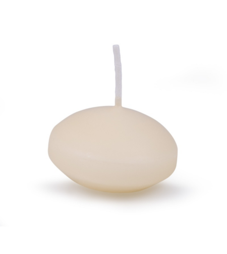 Lumanari plutitoare, rotunde, 48 x 28mm, 12buc/set, DONAU Home - crem